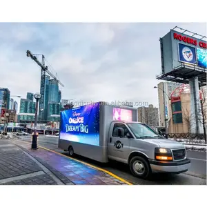 P10 caminhão led de propaganda móvel ao ar livre exibição led para venda ao ar livre
