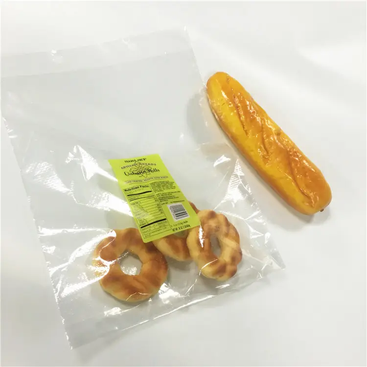 Distributeur de qualité alimentaire pour emballage du pain en pp pp, sac plastique micro perforé