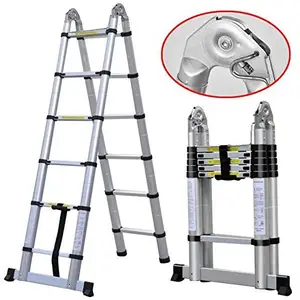2 × 8ステップ5メートル16.5ft Multi目的Aluminum Folding TelescopicをFrame Shape Ladder