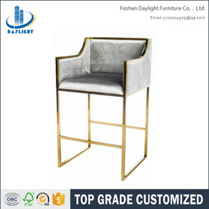 <span class=keywords><strong>Tabouret</strong></span> haut en velours pour <span class=keywords><strong>table</strong></span> de <span class=keywords><strong>bar</strong></span>, en acier inoxydable, de luxe, livraison gratuite - Product Image 5