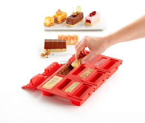 Kit de <span class=keywords><strong>Mini</strong></span> moules en Silicone pour toutes les occasions, pour faire des petits gâteaux rectangulaires antiadhésifs à bout carré, 2019 - Product Image 2