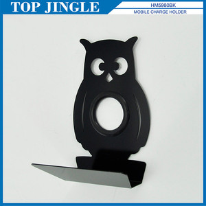 Soporte para cargador de teléfono móvil novedad de metal blanco en forma de pájaro - Product Image 6