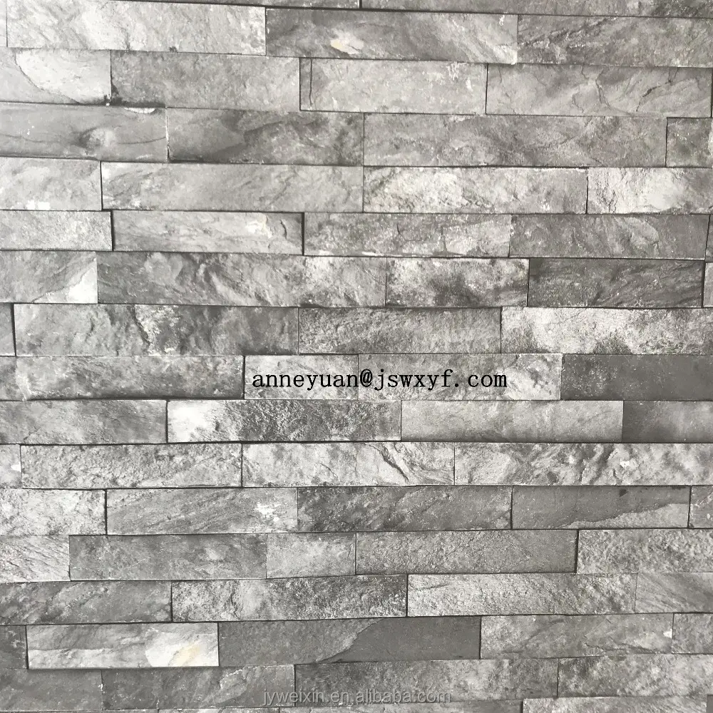 Panel Pelapis Dinding Pancuran Pvc Batu Bata 3D, Dekorasi Interior 1M atau 1.2M