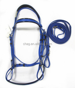 2017 Nouveau Poli Pvc Caveson Brides Tête Avec <span class=keywords><strong>Rein</strong></span>/En Gros Brides Pour Chevaux - Product Image 2