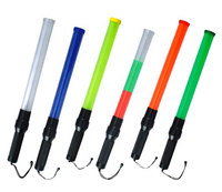 Bâton de signalisation de sécurité LED télescopique et extensible pour la circulation piétonne, avec clignotement réglable, vente en gros