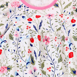 Estilo Simple niños ropa de algodón estampado Floral <span class=keywords><strong>niñas</strong></span> Bebé <span class=keywords><strong>Vestidos</strong></span> - Product Image 5