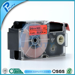Compatible negro on <span class=keywords><strong>Red</strong></span> XR-24RD 24 mm cintas de etiquetas para EZ <span class=keywords><strong>label</strong></span> impresoras - Product Image 1