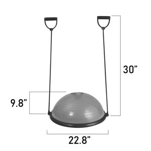 Half Ball Exercise Balance <strong>Trainer</strong> W/resistance Band &amp;<strong>pump</strong> /Yoga/AIr Dome /Fitness - Product Image 5