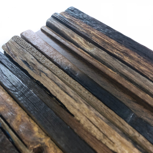 Màu Đen Old Ship Gỗ Tường Vật Liệu Trang Trí Bằng Gỗ Tường Gạch - Product Image 3