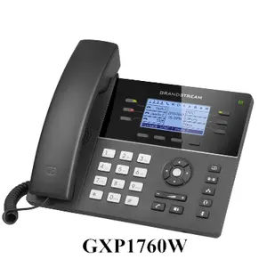 Built-in PoE Grandstream GXP1760W WiFi-enabled mid-Range IP phone with 3 SIP accounts