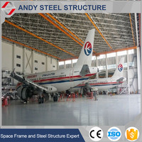 Chine Usine de structure en acier hangar d'aéroport de haute qualité treillis d'espace préfabriqué cadre de toit en acier treillis en acier toit d'aéroport