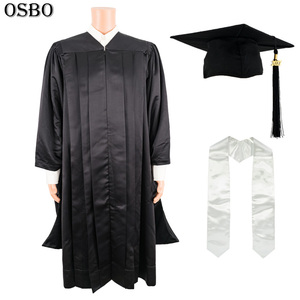 Fábrica <span class=keywords><strong>de</strong></span> venta directa moda maestro adulto graduación <span class=keywords><strong>batas</strong></span>, graduación soltero vestido, vestido académico - Product Image 3