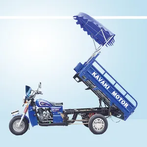 Kavaki 3 种类型 150cc 200cc 汽油重载屋顶货物三轮车二手车迷你电动启动车出售