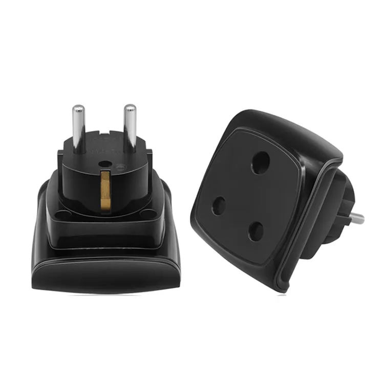 Electrical EU South Africa Socket to EU Adaptor Euro European Travel Adapter Conversion Plug YD-9SA