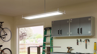 Panneau lumineux LED double face suspendu à changement de couleur vers le haut et vers le bas 36w 40w 30x120 1200x300