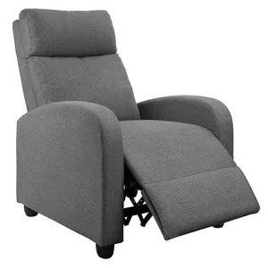 럭셔리 패브릭 홈 시어터 의자 가죽 싱글 가죽 안락 의자 소파 현대 수동 Reclining 한 Seater 싼 Reclining