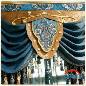 Jacquard Chenille Vải Nhà Màn Rèm Phòng Khách Sang Trọng Quảng Châu Nhà Cung Cấp Tùy Biến Rèm Cửa Cho Các Phòng Khách - Product Image 2