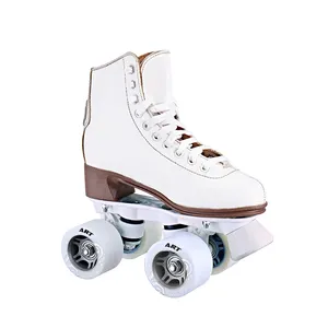 Professional Manufacturer Sumelon Leather Lining Quad Roller Skates Shoes