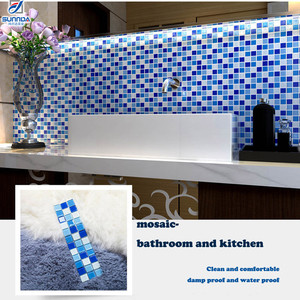 Mattonelle di mosaico di vetro di cristallo di colore blu di alta qualità per la fabbrica della piscina che vende l'immagine delle mattonelle di mosaico per la <span class=keywords><strong>cucina</strong></span> - Product Image 6