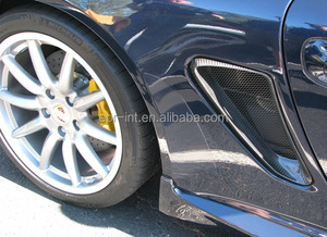 สำหรับ Porsche 2006-2012 Cayman 987 Boxster S EP สไตล์คาร์บอนไฟเบอร์ช่องระบายอากาศด้านข้างประเภท2 (พร้อมท่ออากาศขนาดใหญ่) - Product Image 6