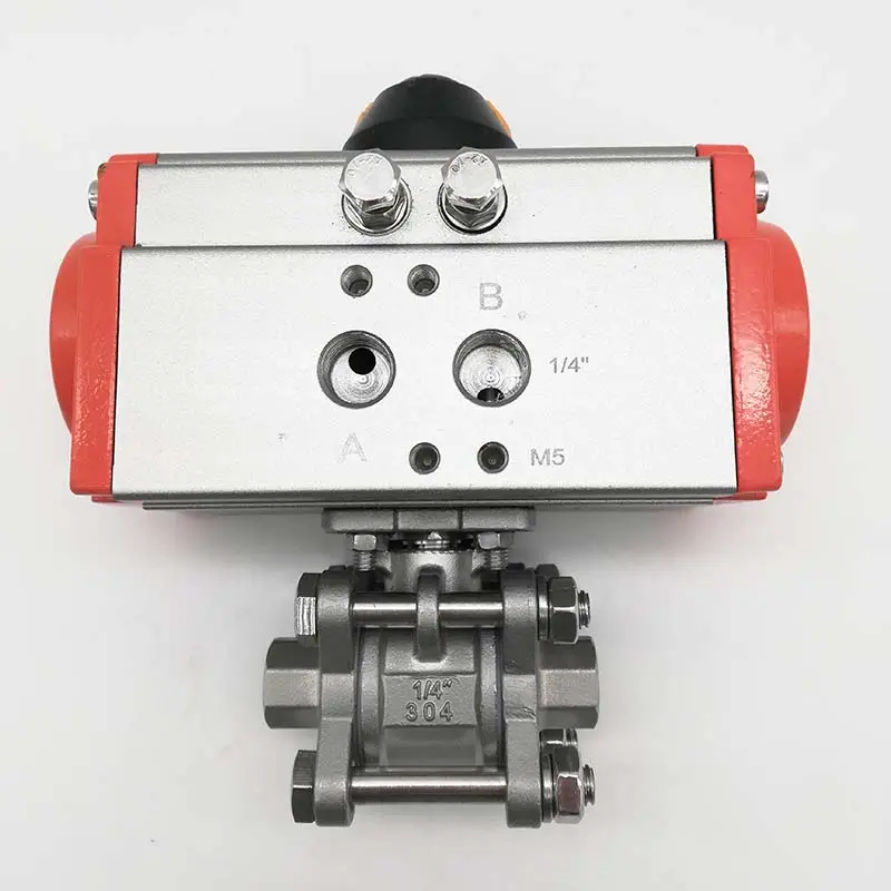 Actionneur de valve à bille pneumatique à double effet, livraison gratuite, G1/4 ", SS304