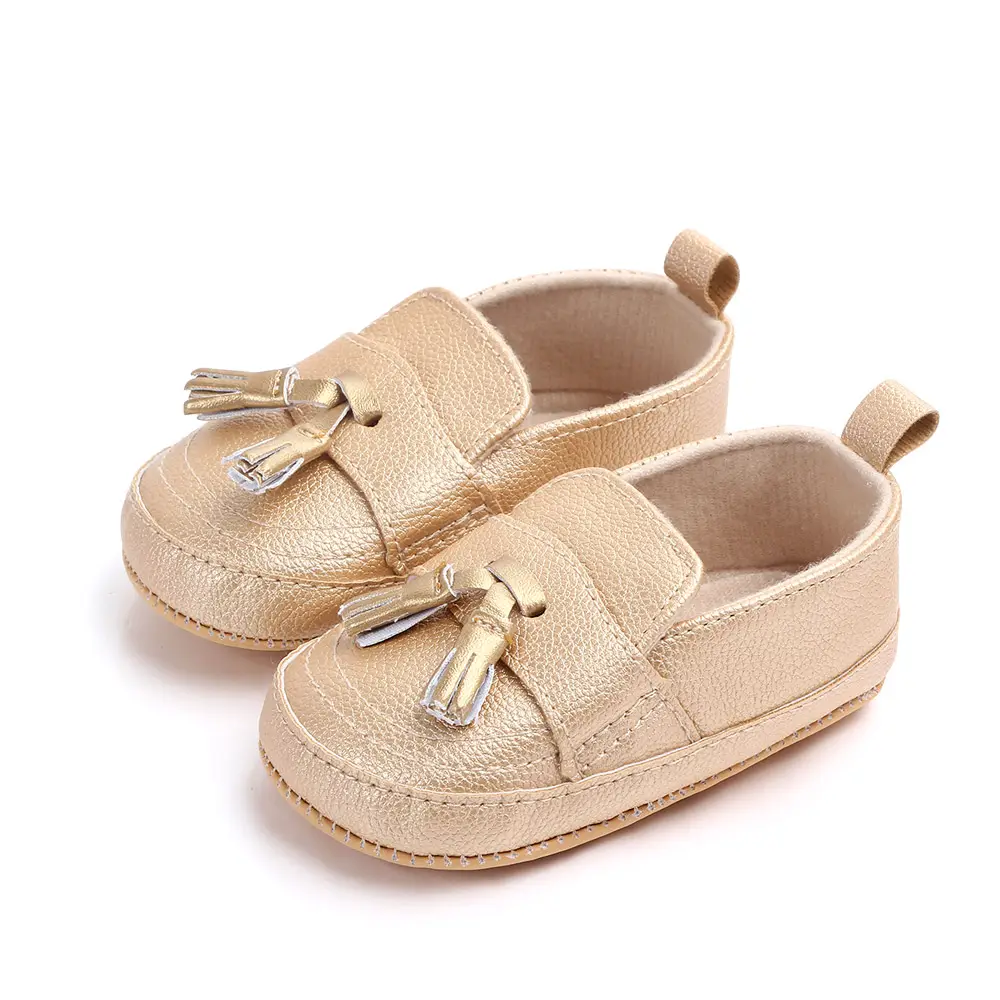 Neuankömmling Quaste Design weiches Leder Unisex Baby Kleinkind Schuhe