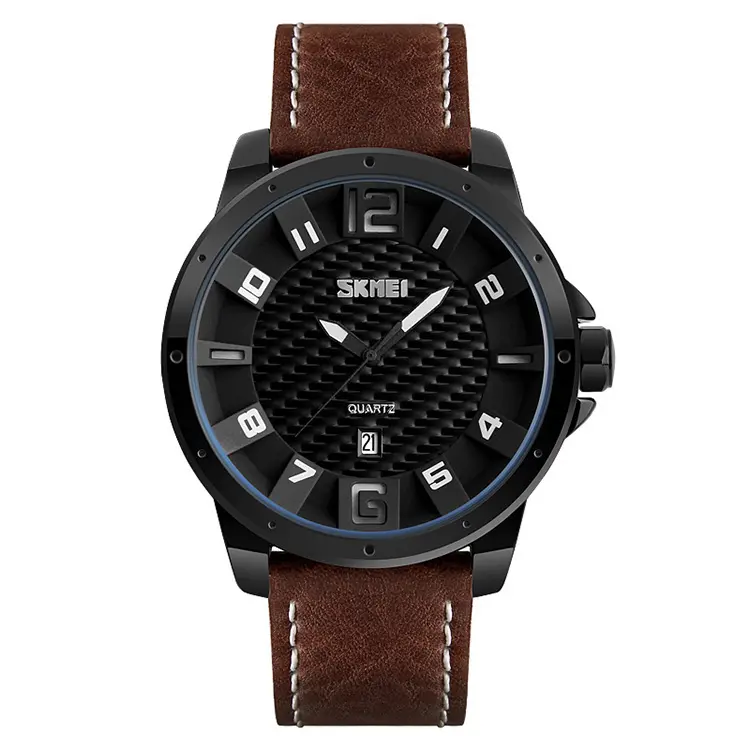 Skmei 9150 매력 세부 사항 Relojes Hombre 쿼츠 시계 설명 남성용 손목 시계 자신의 로고 스테인레스 스틸 케이스 백 시계