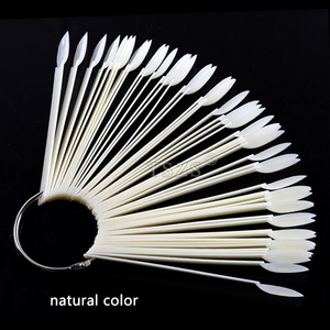 TSZS Professionnel 50 Pcs Ovale Nail Color Chart Acrylique Pratique Nail Swatch Sticks Polonais Affichage En Forme D'éventail Nail Color Chart - Product Image 1