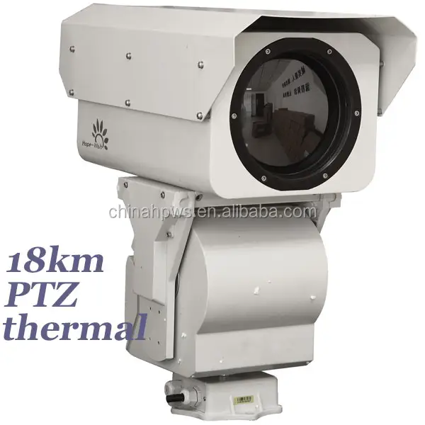 Outdoor PTZ Surveillance Thermal Security módulo câmera infravermelho para Long Range Seaport Security