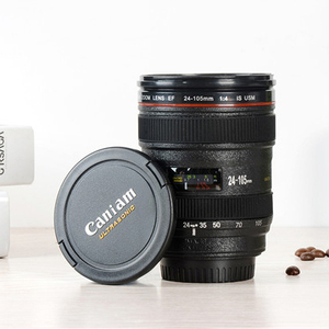 Regalo Promocional de navidad 2016 Lente de la Cámara Creativa China Taza De Café De Plástico <span class=keywords><strong>Con</strong></span> Tapa - Product Image 2