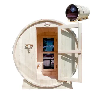 Barril de madera para exteriores, casa de Sauna, cúpula