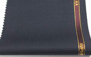 Tissus pour costume en <span class=keywords><strong>laine</strong></span> peignée mérinos, tenue de couleur unie, bleu marine, rapide, en stock régulier, offre spéciale - Product Image 4