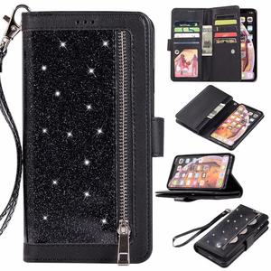 Nueva <span class=keywords><strong>Funda</strong></span> Brillante Multifuncional con Cierre y Acabado Brillante en PU <span class=keywords><strong>para</strong></span> <span class=keywords><strong>Samsung</strong></span> <span class=keywords><strong>S7</strong></span> S8 S9 S10 Plus Note 8 9 - Product Image 2