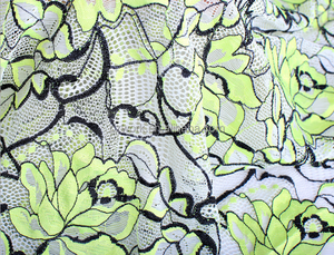 Belleza de encaje neto francés con lentejuelas telas africanas del cordón para la boda o <span class=keywords><strong>vestidos</strong></span> de fiesta - Product Image 2