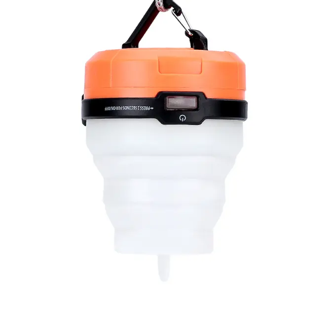 Mini linterna portátil para tienda, bombilla LED de emergencia, impermeable, gancho colgante, linterna para acampar