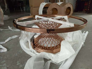 Elegante Rvs Vogelnest Marmeren Salontafel/Center Tafel Ontwerp - Product Image 5