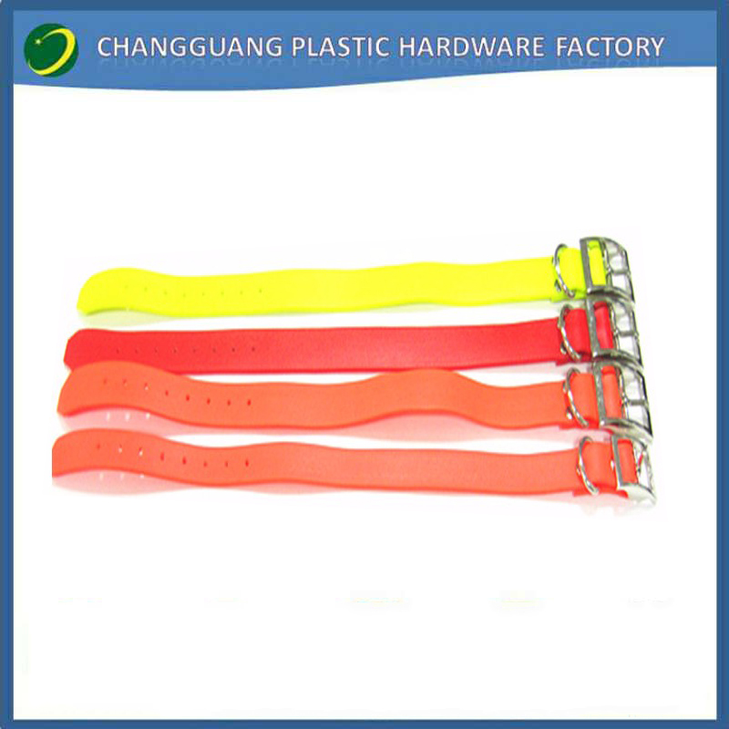 Удобный и прочный пвх покрытием лямки ошейник с железом пряжки