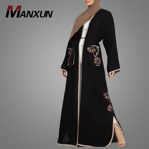 Groothandel Moslim Lange Kimono Mode Lange Voorzijde Kimono Moslim Vrouwen Nieuwe Model Vest In Dubai