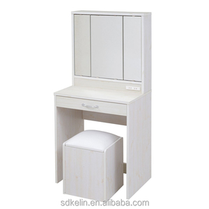 Vente chaude KELIN Style moderne couleur blanche miroir pliable en <span class=keywords><strong>bois</strong></span> maquillage <span class=keywords><strong>commode</strong></span> - Product Image 1