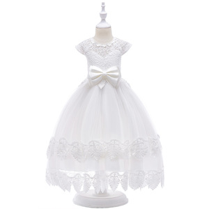 Nueva ropa de los niños Rosa blanco champán 4-15years adolescentes niños vestido de arco de boda, las muchachas de flor vestido de - Product Image 1