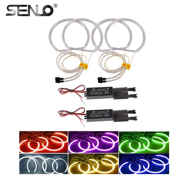 E46 E90 E39 E60 E92 LED Halo Ring Marker Lights CCFL RGB Color LED Angel Eyes for BM W in Car Headlight Angel Eye