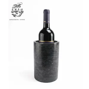 Factory outlet Nature marble wine bottle ice cooler party whisky bucket holder per le vendite