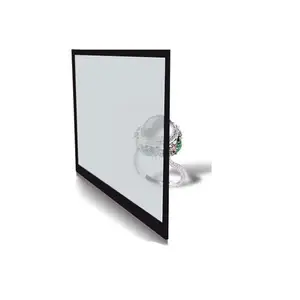 Equipamento de arte transparente tv 86 polegadas tela de toque lcd transparente
