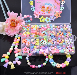 Wholesale Acrylic <strong>Beads</strong> Children's <strong>Beads</strong> Jewellery Set Educational Craft <strong>Kit</strong> for Kids - Product Image 5
