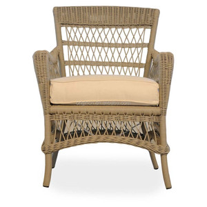 Ensemble de salle à manger de <span class=keywords><strong>jardin</strong></span> en rotin de style italien romantique 4 places avec table à base antique et <span class=keywords><strong>fauteuil</strong></span> en rotin - Product Image 2