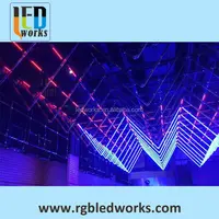 2018 DJ מועדון הלילה בר DMX 3D led מטאור אור led נופל כוכב אור Artnet ו Madrix תואם