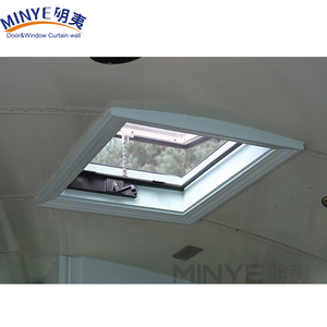 Thiết Kế Hiện Đại Nhôm Kim Tự Tháp Hình Dạng Mái Skylight Đu Mở Từ Màn Hình Gấp Cho Biệt Thự Hợp Kim Nhôm Sợi Thủy Tinh - Product Image 5