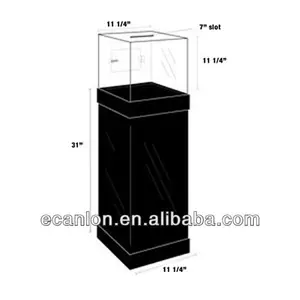 安全丙烯酸/塑料硬币捐赠盒