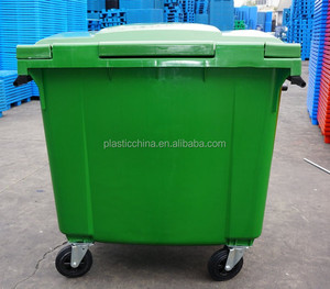 1100 Litros HDEP Móvil industrial grande 1100 litros contenedor de residuos de plástico - Product Image 2