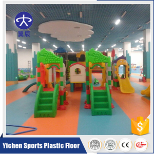 Yichen pvc impermeable parquet laminado/suelo deportivo/gimnasio/escaleras/kinder piso en stock - Product Image 5